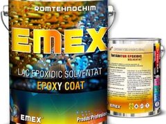 Pachet Lac Epoxidic Solventat ?Emex Epoxy Coat? - Bid. 3 Kg + Intaritor - Bid. 0.90 Kg